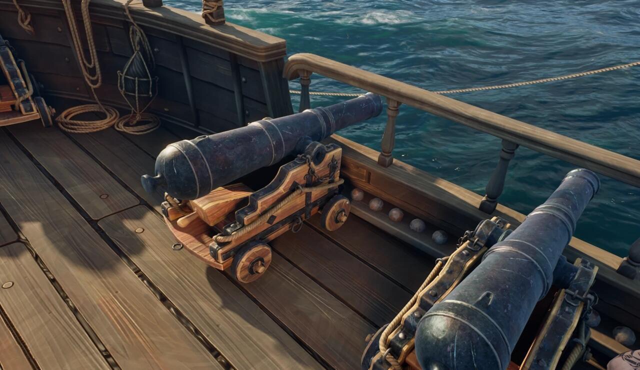 風啟之旅-Any Cannon Any Ship MOD-船甲板火砲特寫