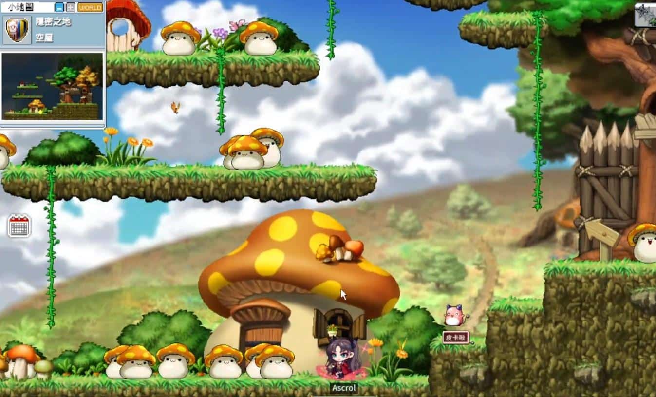 楓之谷 Artale 菇菇寶貝怪物特寫與掉落物資訊