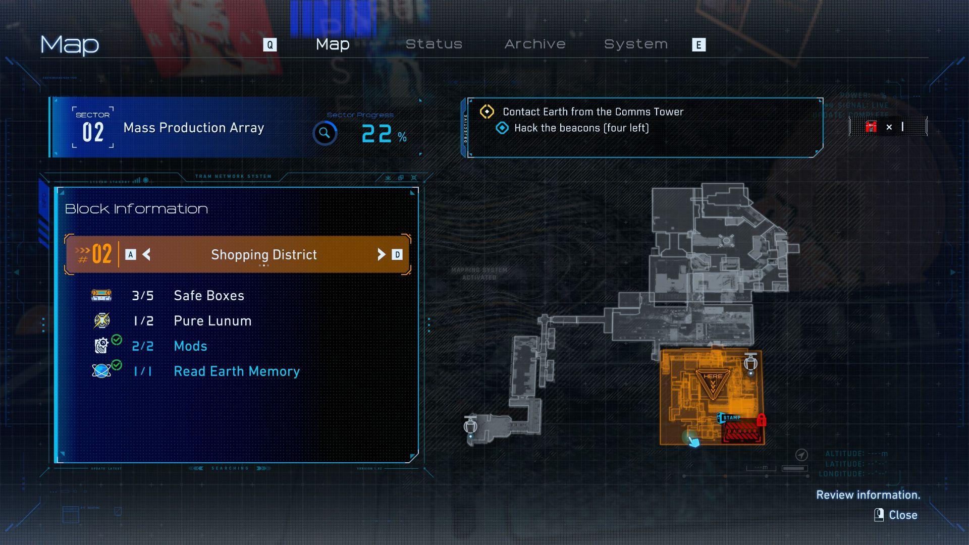 人機迷網 PRAGMATA 迷你阿艙 #04 購物區 地圖位置