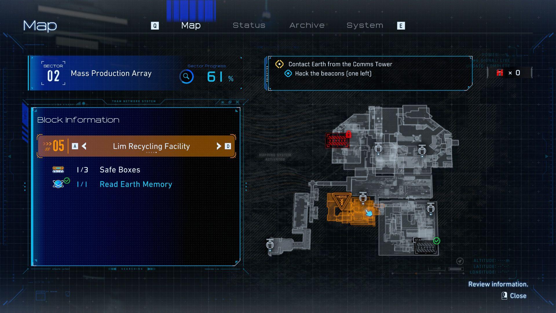 人機迷網 PRAGMATA 迷你阿艙 #06 利姆回收設施 地圖位置