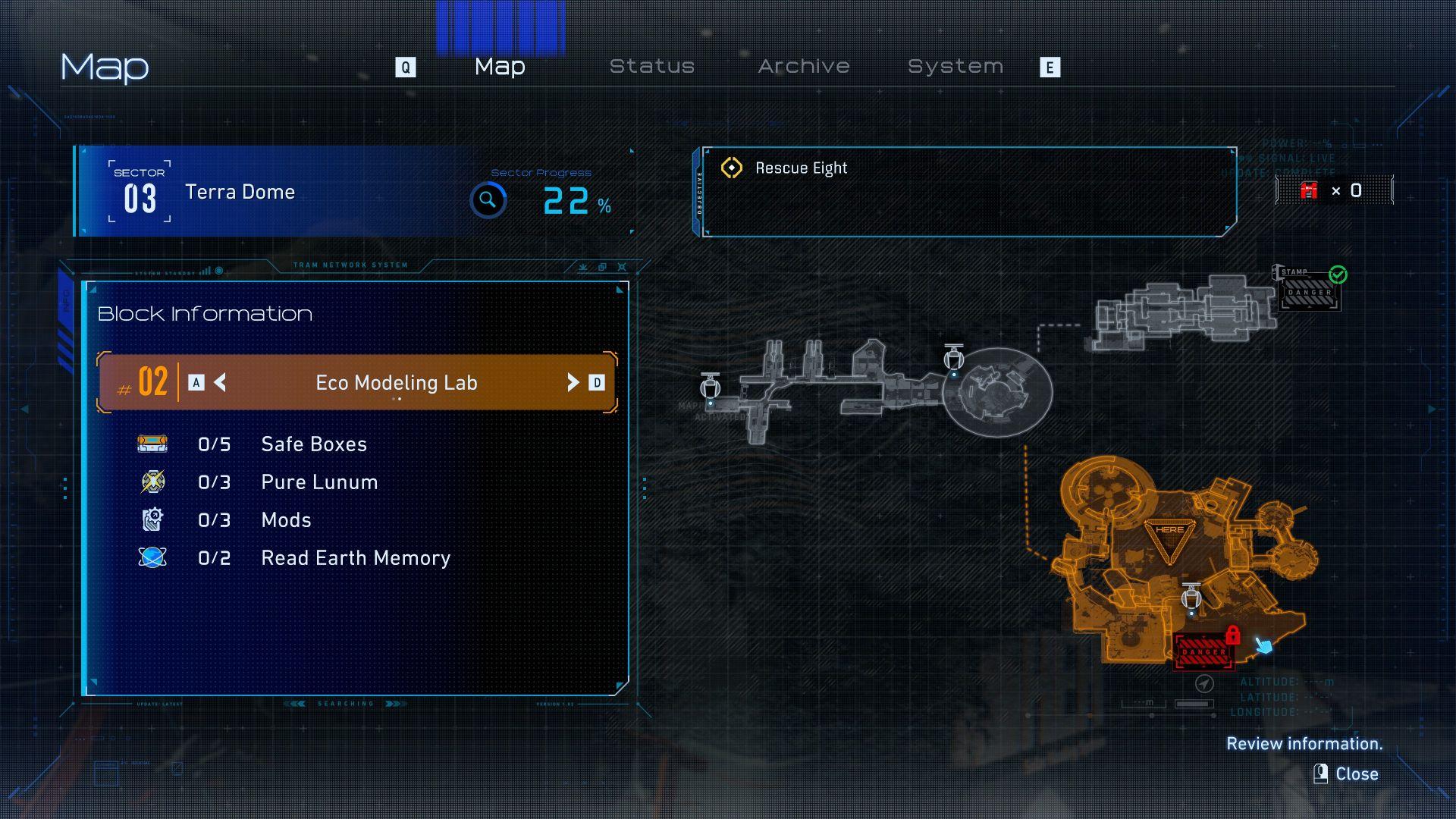 人機迷網 PRAGMATA 迷你阿艙 #07 生態模型實驗室 地圖位置