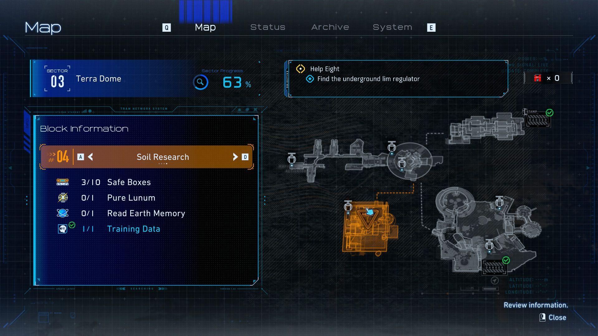 人機迷網 PRAGMATA 迷你阿艙 #08 土壤研究第一個 地圖位置