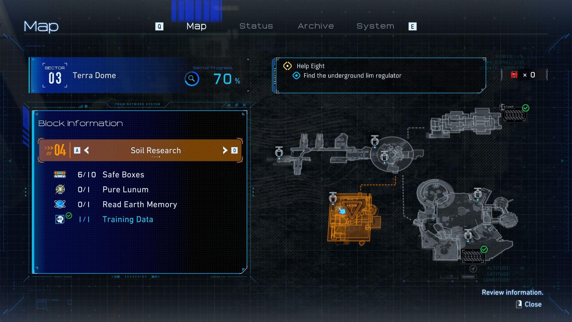 人機迷網 PRAGMATA 迷你阿艙 #09 土壤研究第二個 地圖位置