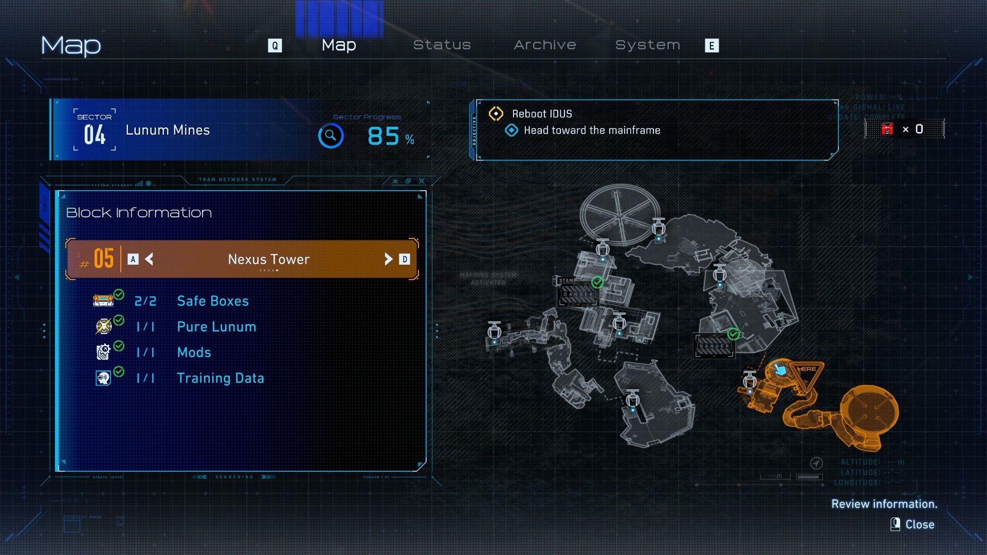 人機迷網 PRAGMATA 迷你阿艙 #12 樞紐塔 地圖位置