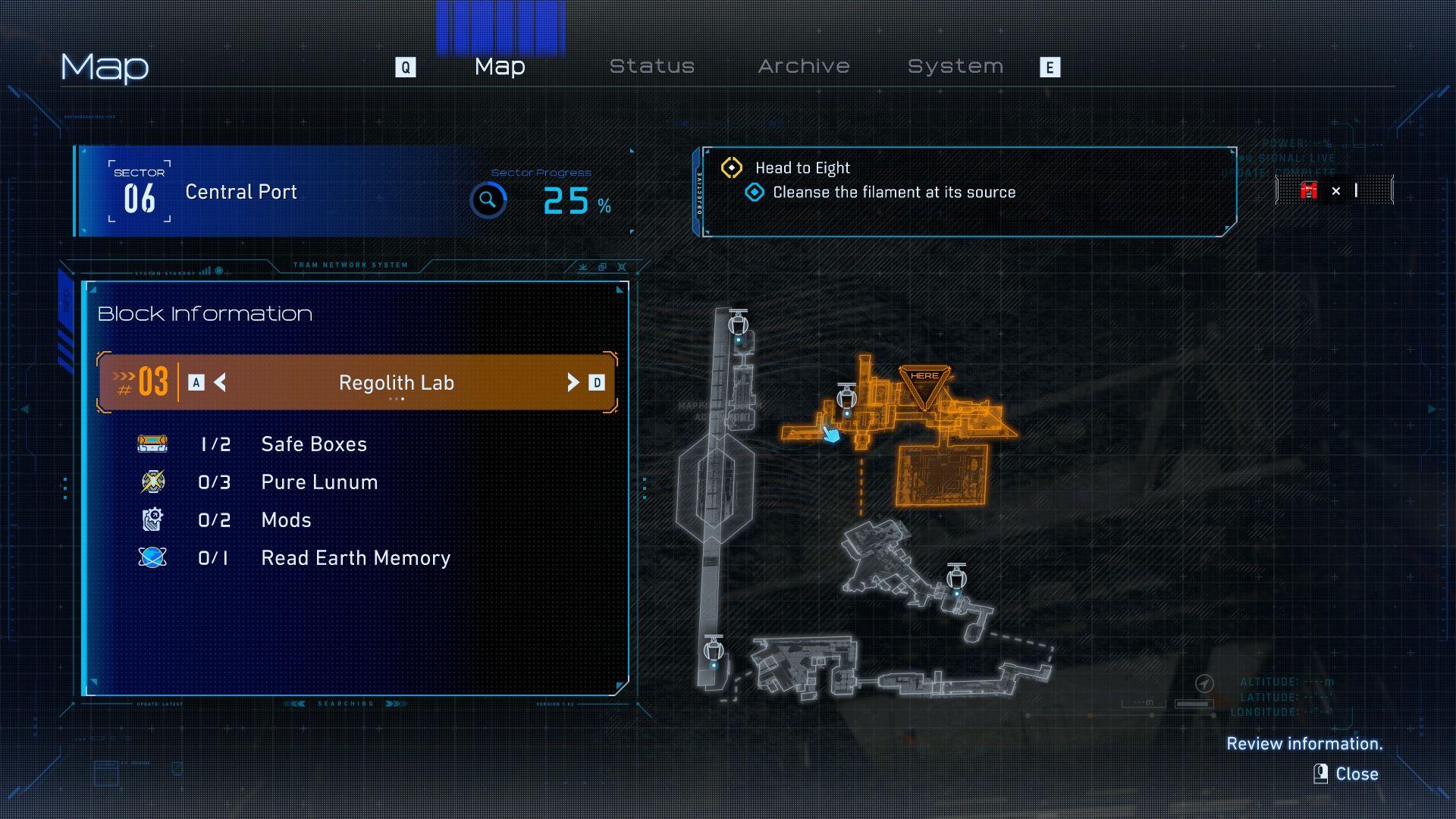 人機迷網 PRAGMATA 迷你阿艙 #14 風化層實驗室 地圖位置