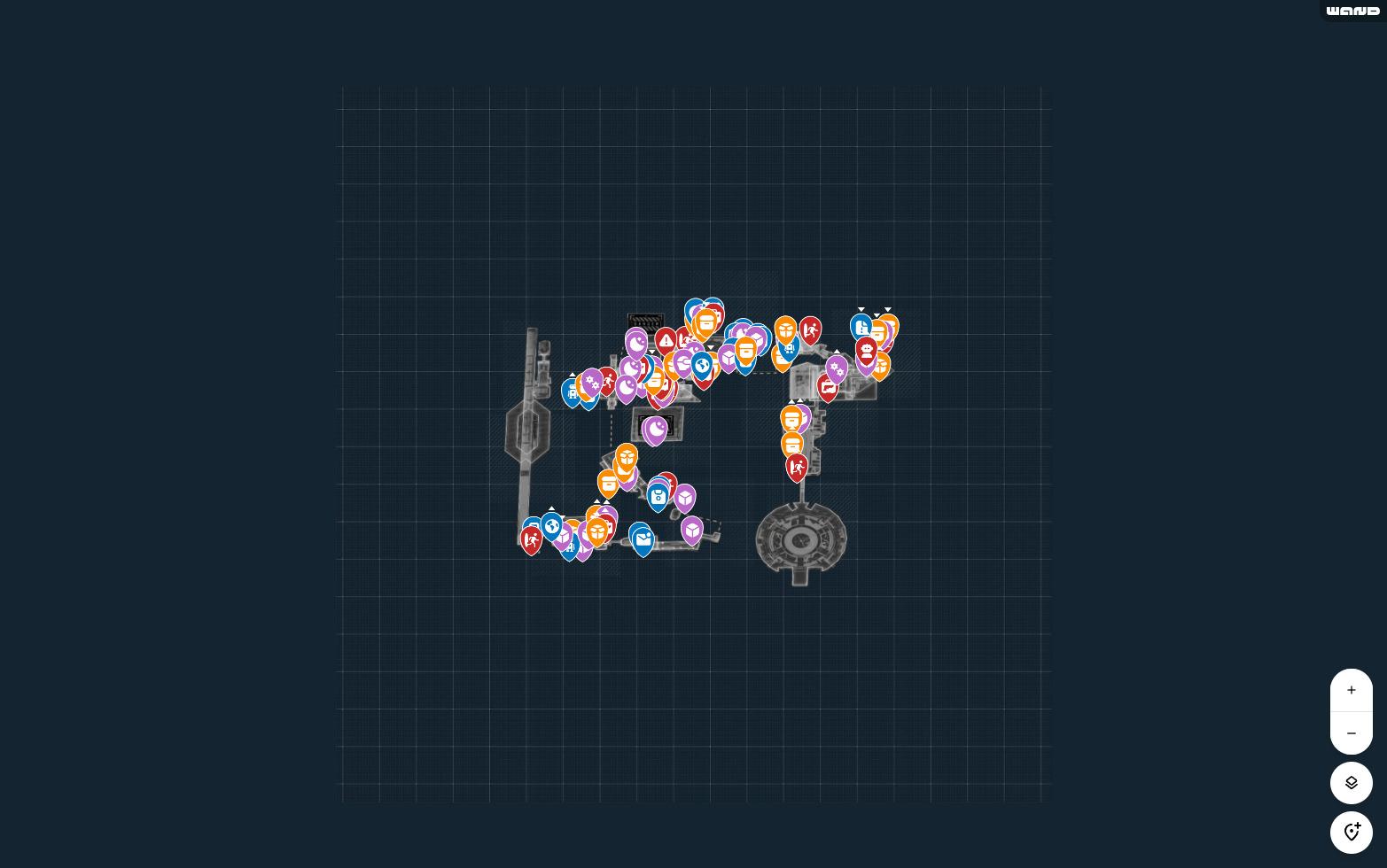 PRAGMATA 中央傳送區 Central Port Map