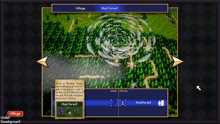 吸血鬼爬行者世界地圖——瘋狂森林（Mad Forest）地城