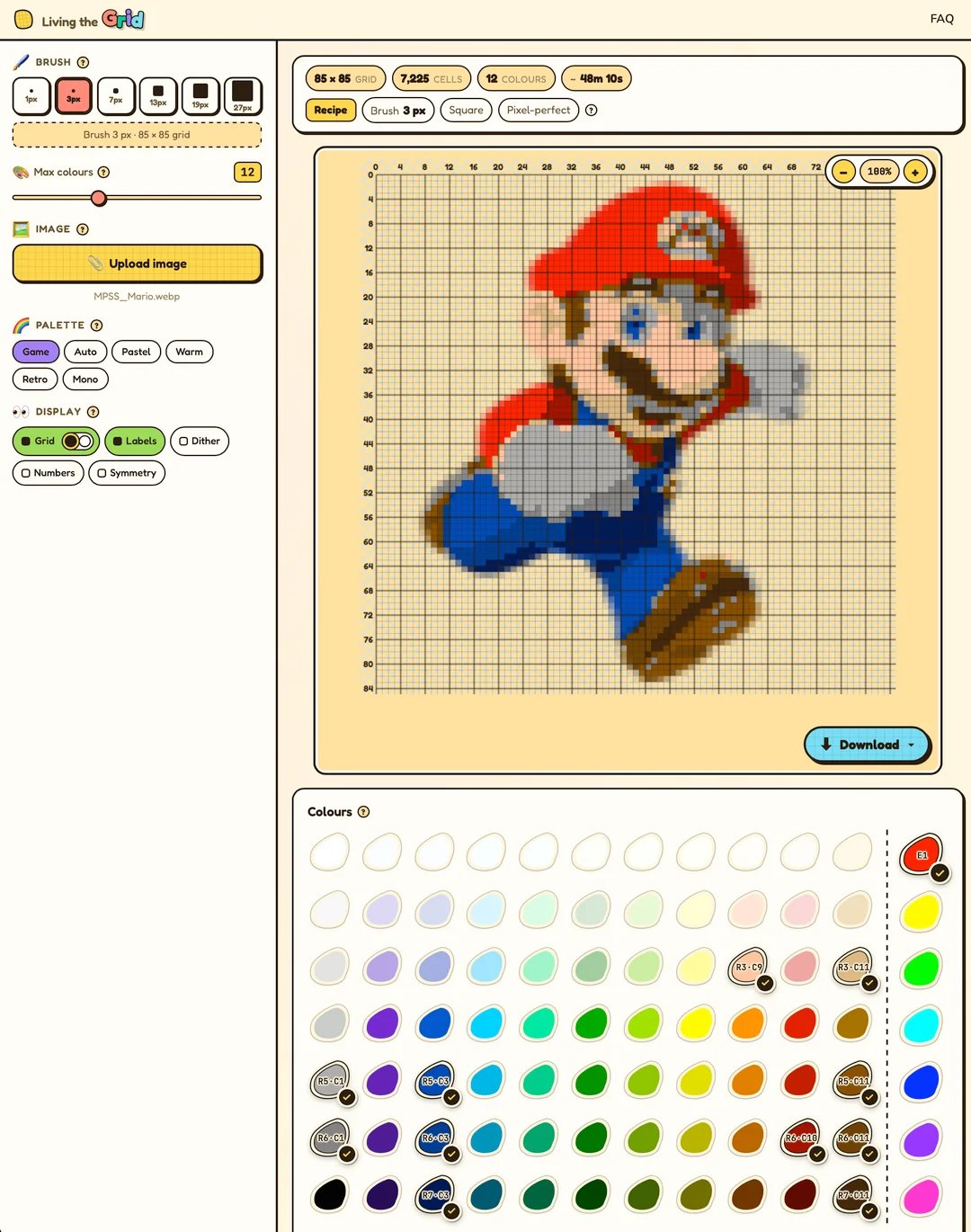 工具示範：馬力歐