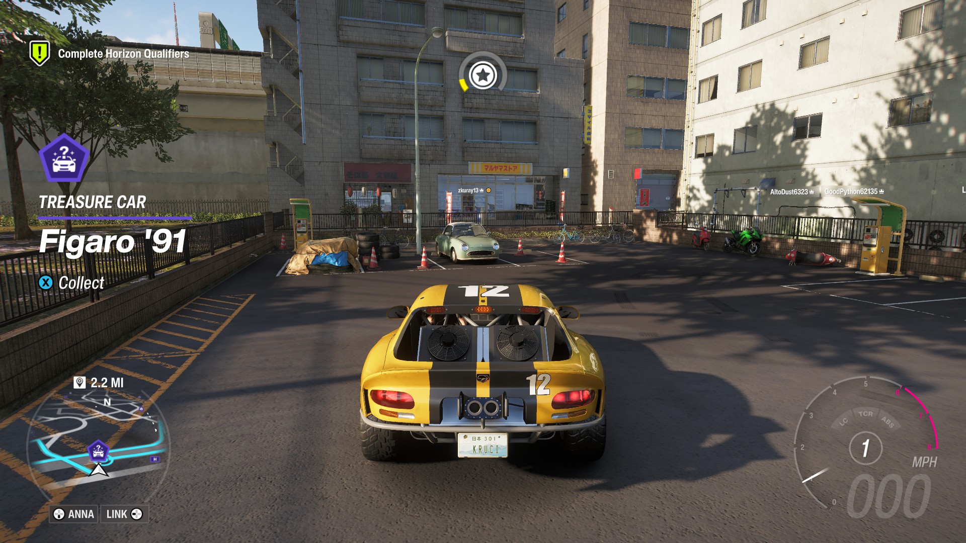 FH6Figaro91入手後車庫畫面