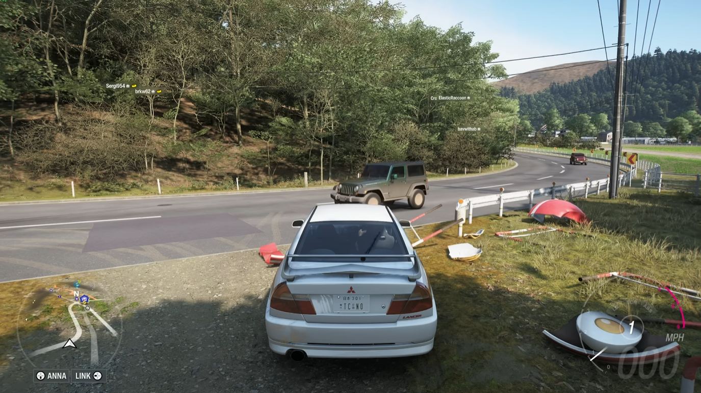 極限競速地平線6-DLAA開啟遊戲畫面-車輛與道路細節清晰銳利