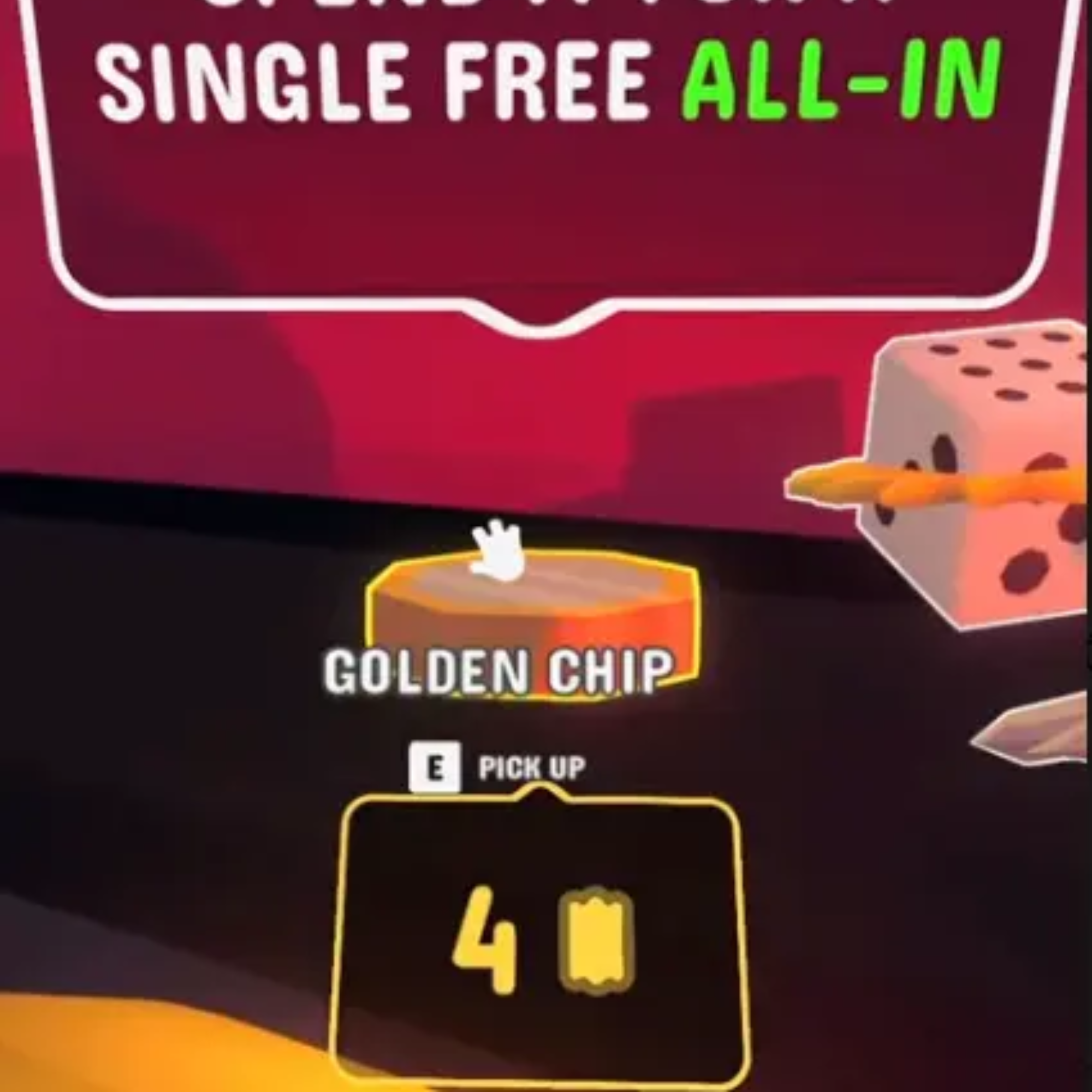 Golden Chip 黃金籌碼道具特寫