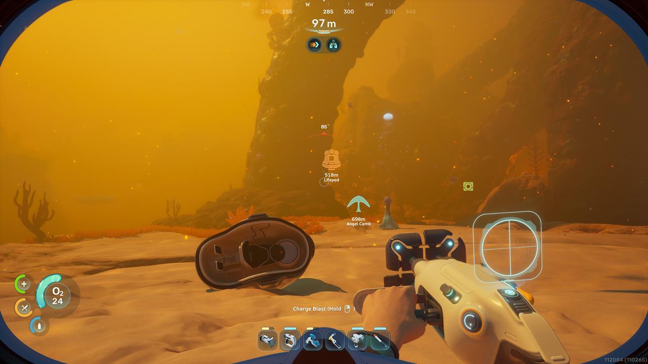 Subnautica 2-澤祖蘭沙漠高溫區-蝌蚪號碎片位置八