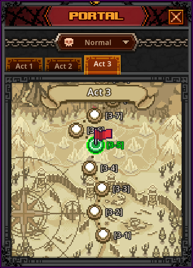 TBH塔斯克巴英雄-傳送門畫面-Act3關卡快速切換