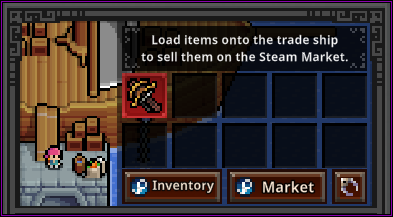TBH塔斯克巴英雄-交易船裝載畫面-物品上架Steam市集