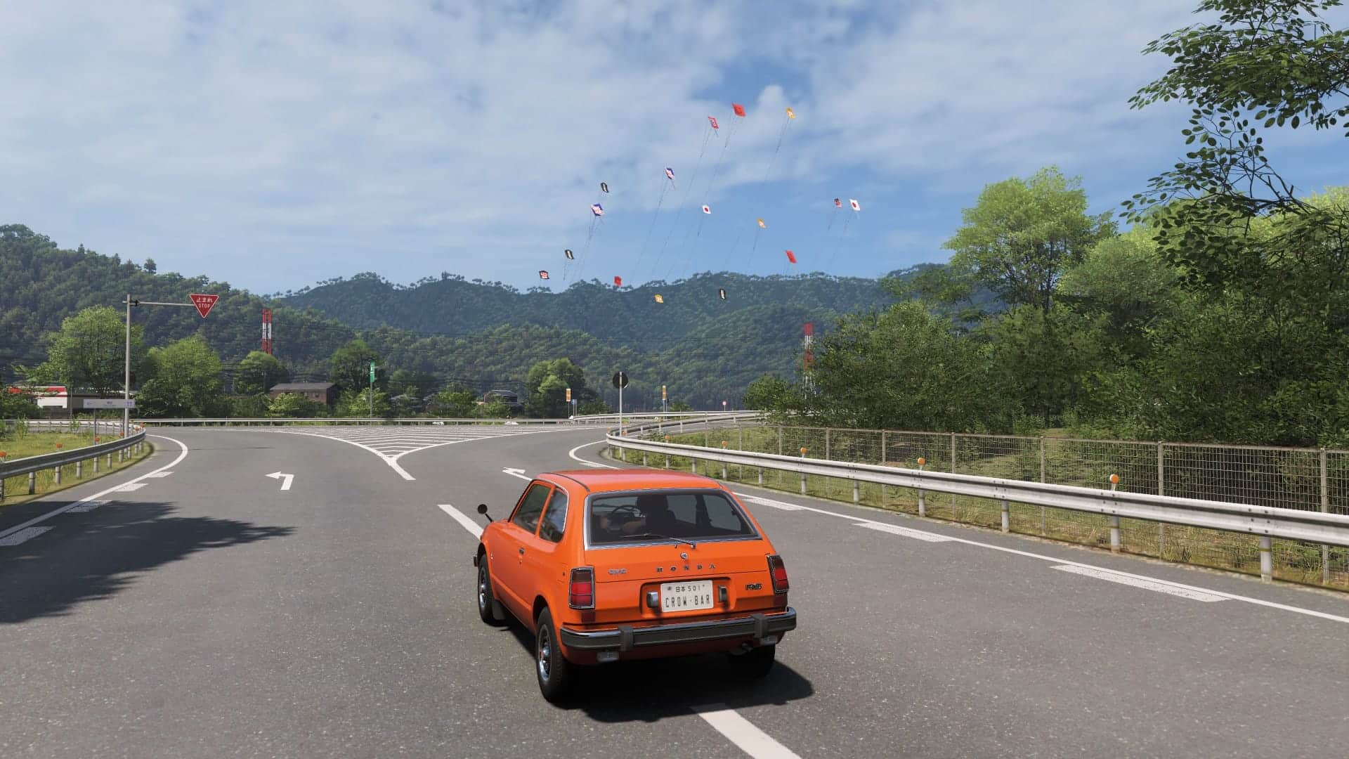 FH6-夏季島野山天空飛翔彩色風箏拍攝實景