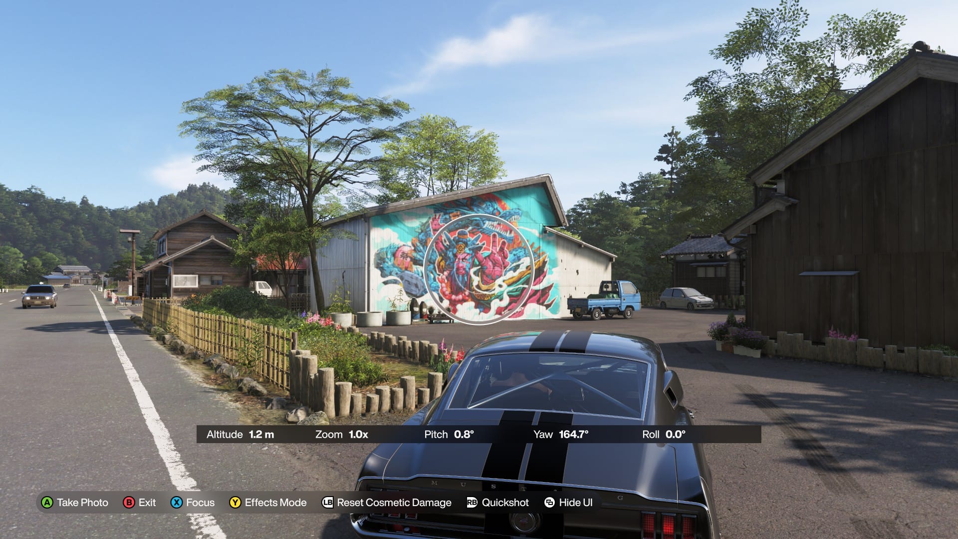 FH6-Dragon 76 壁畫拍攝實景-南野農村倉庫大型龍壁畫