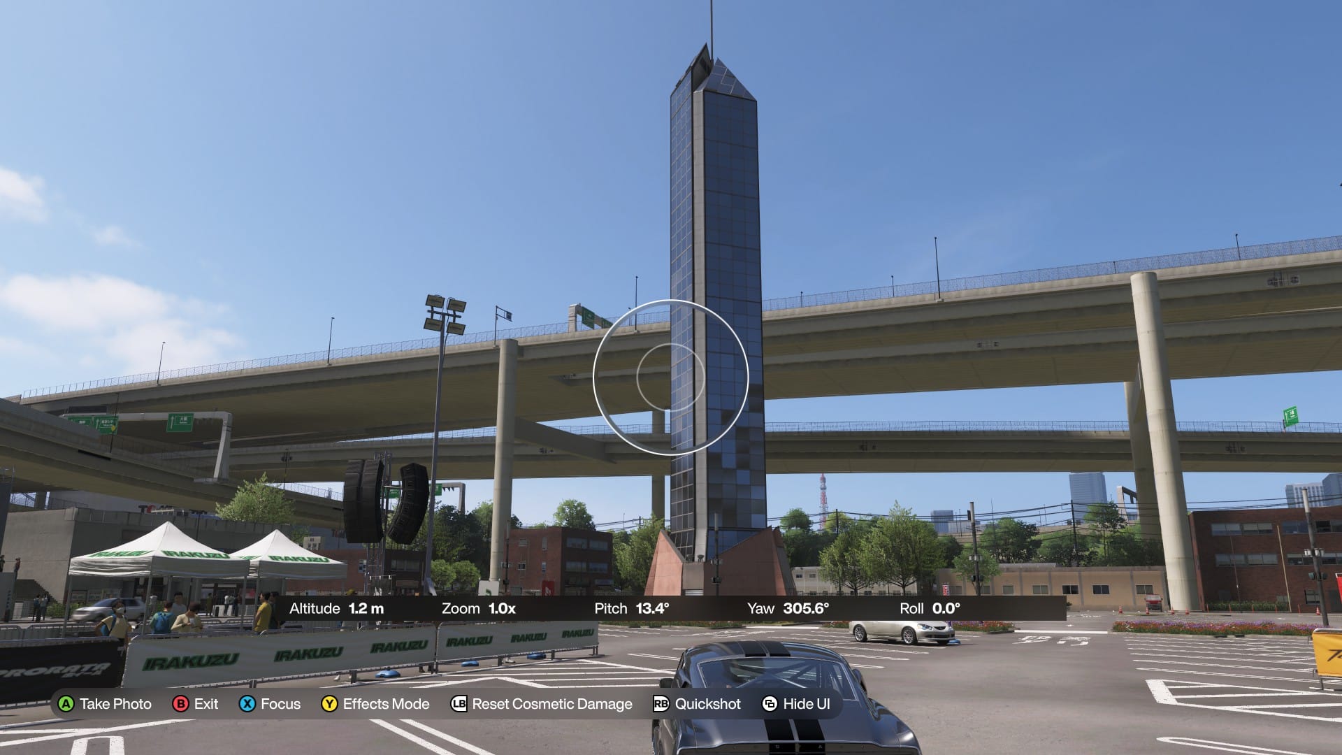 FH6-大黑紀念碑拍攝實景-大黑停車場旁藍色玻璃尖塔