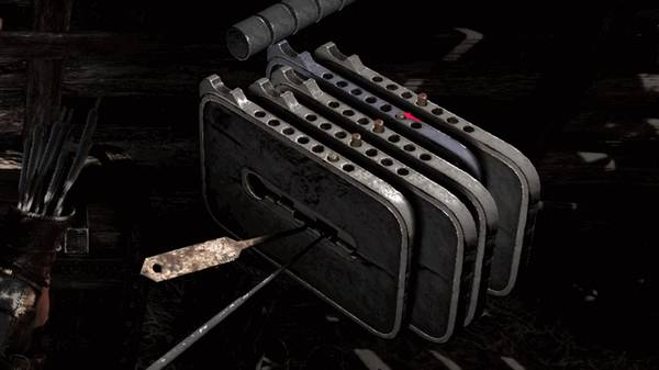Gothic 1 Remake 開鎖步驟11，第5片撥板向右移動2次